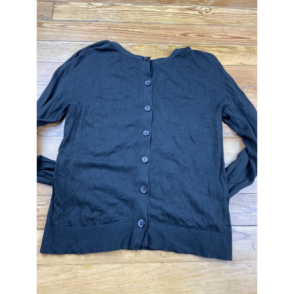 Ann Taylor Black‎ Sweater back button cardigan With Cherries Size Sm knit - Picture 4 of 4